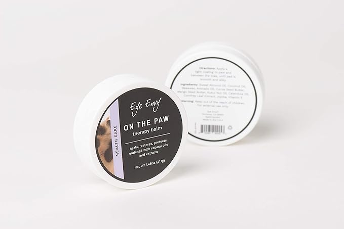 Eye Envy On The Paw Therapy Balm - Natural Dog Products, Nourish and Heal Cracked Paws, Protect Against Heat, Salt, Snow, 1.45oz