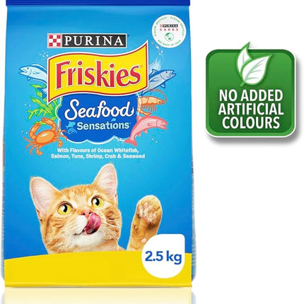 FRISKIES Adult Dry Cat Food Seafood Sensations 2.5kg