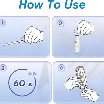 10-Parameter Urine Test Strips 10 in 1 UTI Test Kit for Cat & Dog Pets Diabetes Urinalysis Testing Urinalysis Reagent Strips Multi-Parameter Urine Test Strip for Urinary Tract InfectionUTI