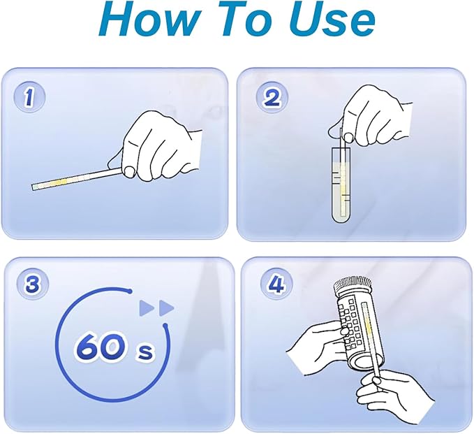 10-Parameter Urine Test Strips 10 in 1 UTI Test Kit for Cat & Dog Pets Diabetes Urinalysis Testing Urinalysis Reagent Strips Multi-Parameter Urine Test Strip for Urinary Tract InfectionUTI