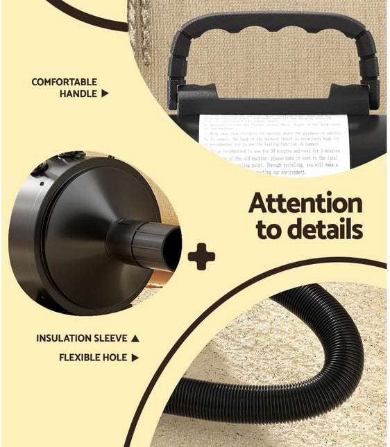 Pet Hair Dryer Dog Cat Grooming Speed Blower Hairdryer Heater Low Noise