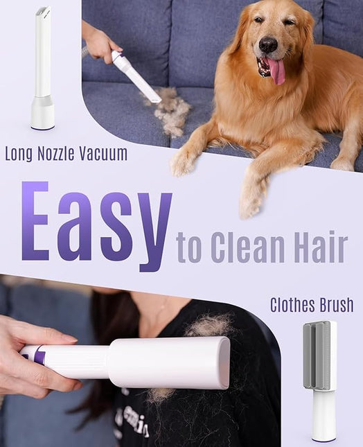 Oneisall Dog Grooming Vacuum Kit - Suction 99% Hair With 4 Tools, Pet Hair Remover Brush
