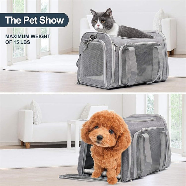 Large Cat Carriers, Dog Carrier, Pet Carrier Soft-Sided Pet Travel Carrier for Large Cats