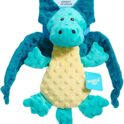 Barkbox Dingbert The Dragon Plush Dog Toy – Squeaky & Crinkly