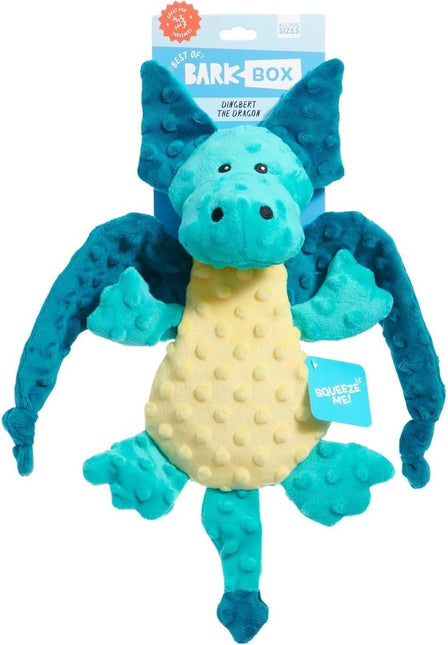 Barkbox Dingbert The Dragon Plush Dog Toy – Squeaky & Crinkly
