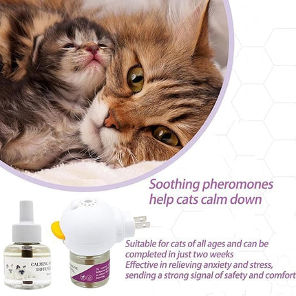 Cat Calming Diffuser, Pheromones cat Diffuser Refill 3 sets