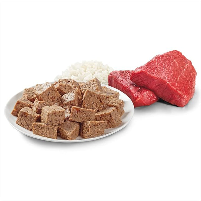 Optimum Adult Dog Wet Can Food with Beef Rice and Egg Natural, 700 g (Pack of 12)