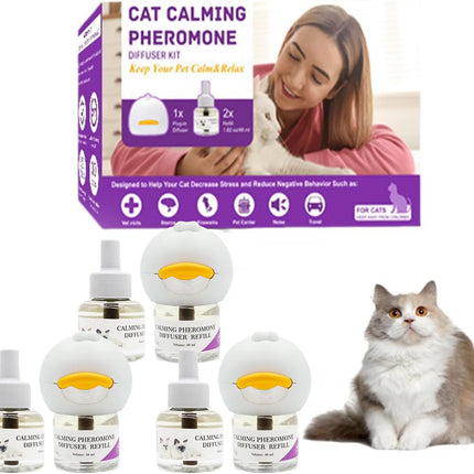 Cat Calming Diffuser, Pheromones cat Diffuser Refill, (3 Set)