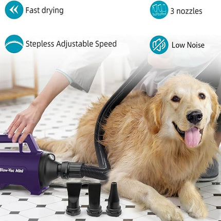 Dog Dryer High Velocity Professional Dog/Pet Grooming Force Hair Dryer/Blower (SMD-06P)
