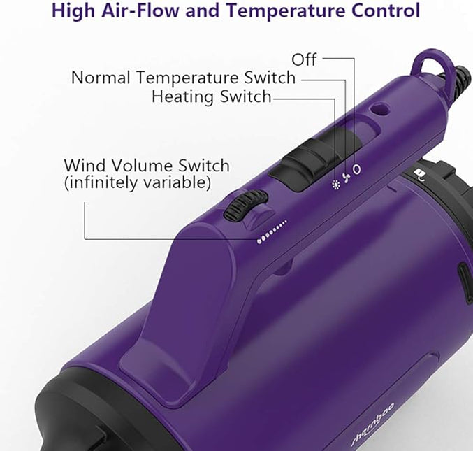 Dog Dryer High Velocity Professional Dog/Pet Grooming Force Hair Dryer/Blower (SMD-06P)