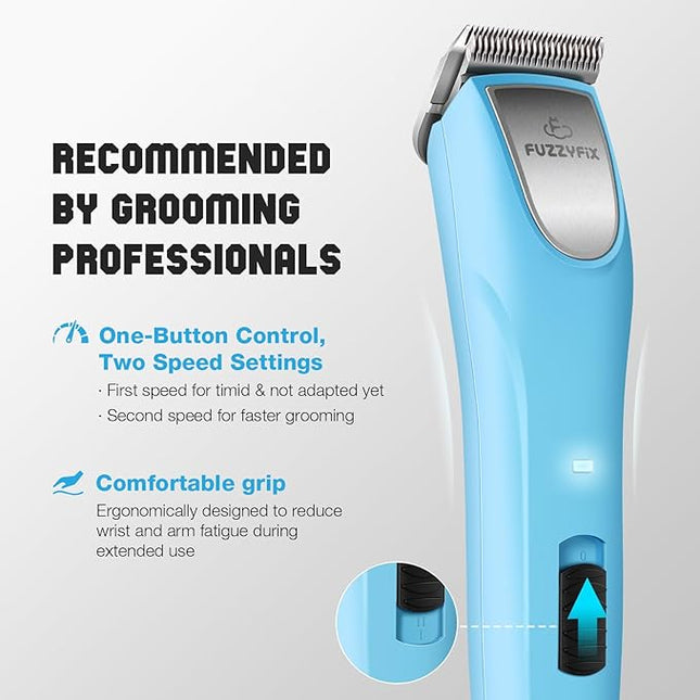 Professional Dog Clippers for Grooming - 2 Speed, A5 Metal Blade for Animal/Pet/Horse