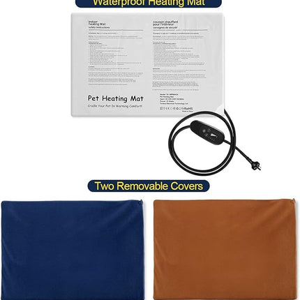 Pet Scene Pet Heating Mat for Dogs Cats, Extra Large Size 90x60CM,Dog Heated Pad