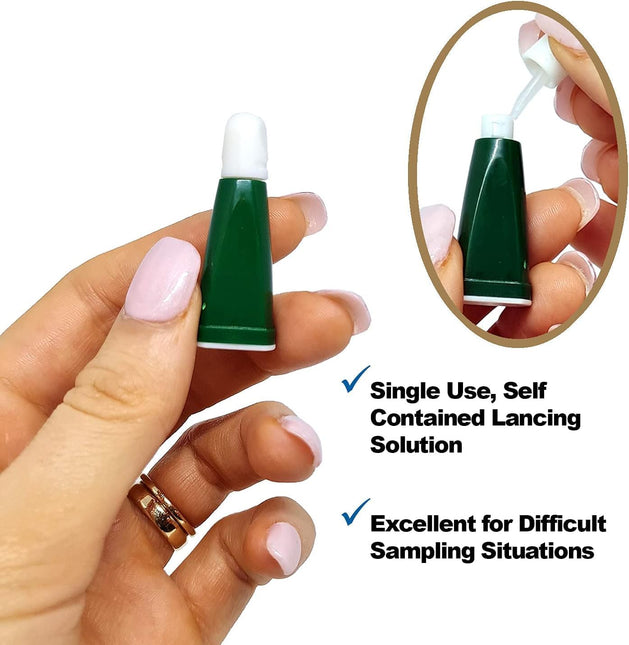 Safety Lancets for Dogs & Cats 21 Gauge, Diabetes Blood Testing, 100 Count