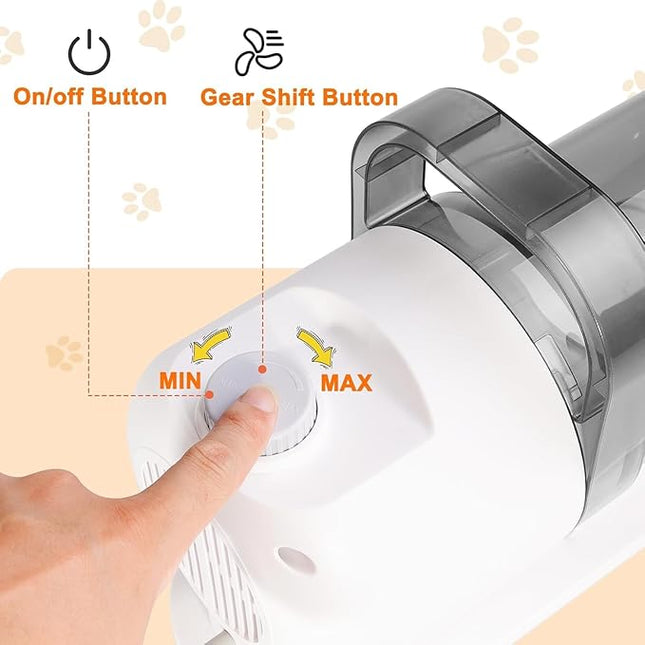 Dog Grooming Kit with Vacuum, All-in-One Pet Grooming Vacuum for Dogs and Cats, Low Noise