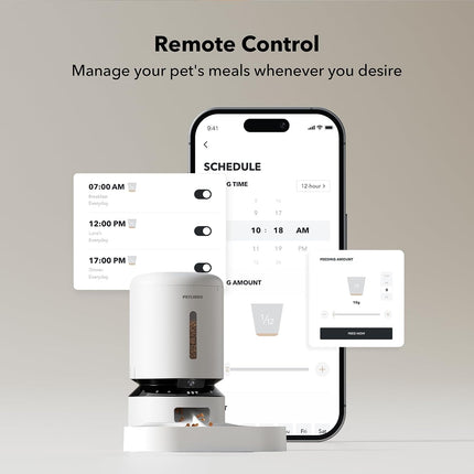 PETLIBRO Automatic Cat Feeder with Camera for Two Cats, 1080P HD Video with Night Vision, 5G WiFi
