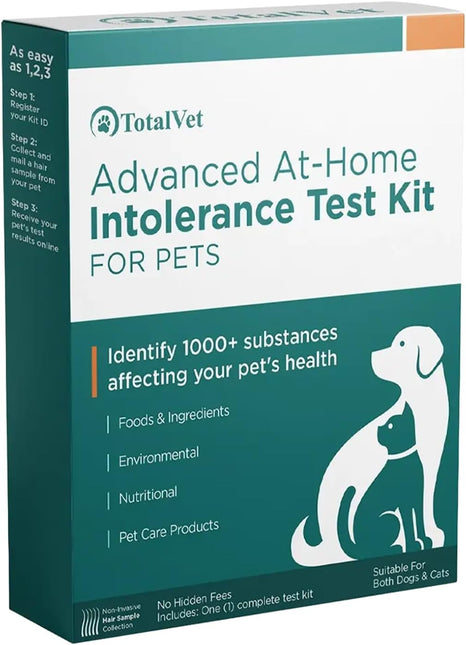 Pet Sensitivity Test Kit - Tests 1000+ Food & Environmental Intolerances - At-Home Hair Sample - Results in 48 Hours - Cats & Dogs