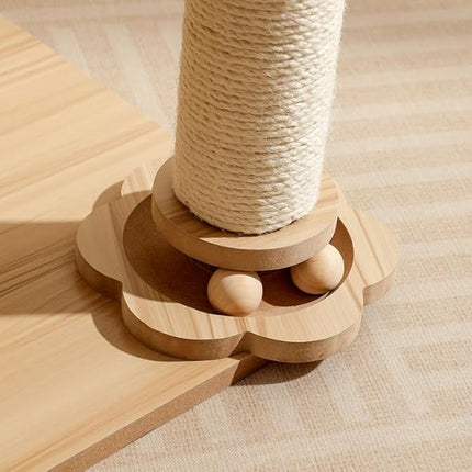 Cat Tree, Cat Tower with Scratching Post, Multi-Level Climbing Tower, Pet Condo House Furniture (135cm)