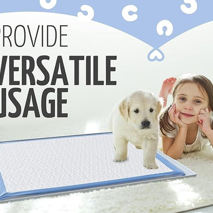 TidyFriend Pee Pad Holder Tray 30 x 23 Inches, Silicone Dog Potty Tray (Light Grey)