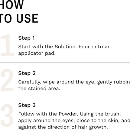 Eye Envy Dog Tear Stain Remover Starter Kit with ProPowder Brush | Stain Solution, Applicator Pads, Stain Powder and Small Applicator Brush | Lasts 30-45 Days