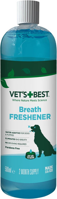 Vets Best Dental Breath Freshener for Dogs, 500 ml