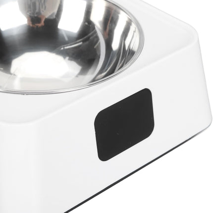 Smart Pet Feeder, Infrared Sensor Switch Cover Cat Feeder, Battery Powered Intelligent Automatic Opening Lid Dog Feeder, Pet Food Dispenser for Pet, Cat and Dog, Dishwasher Safe