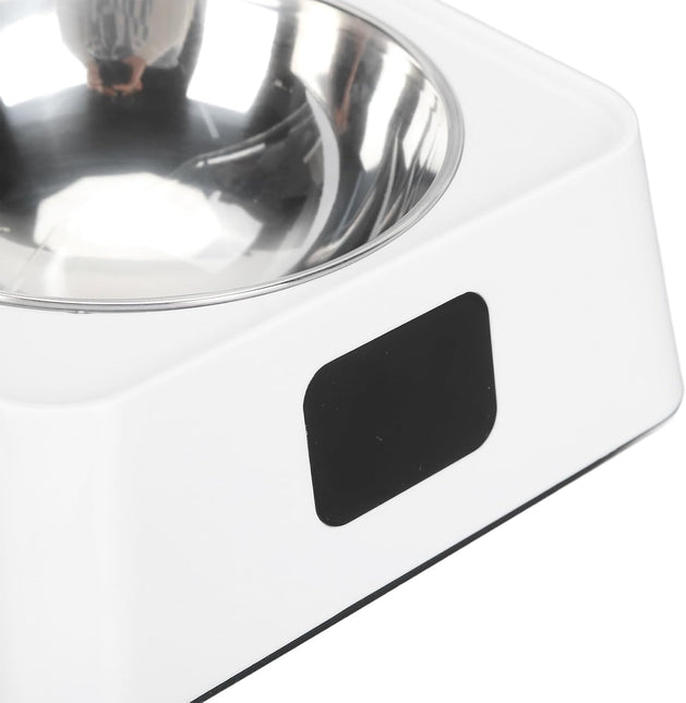 Smart Pet Feeder, Infrared Sensor Switch Cover Cat Feeder, Battery Powered Intelligent Automatic Opening Lid Dog Feeder, Pet Food Dispenser for Pet, Cat and Dog, Dishwasher Safe
