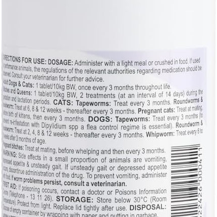 Fido’s Closasole Pet Tablets, 100 Tablets for Dogs & Cats (10kg Use)