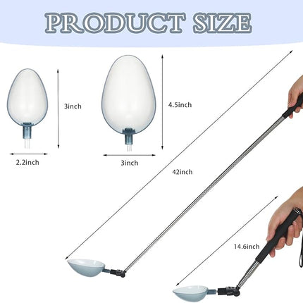 Kanayu 17 Pcs Dog Urine Collector Dog Urine Collection Pack, Include Telescopic Dog Urine Sample Catcher, Urine Sample Cups, Pipettes, Vials and Syringe for Pet Pregnancy Pee Test, Veterinary Supplies