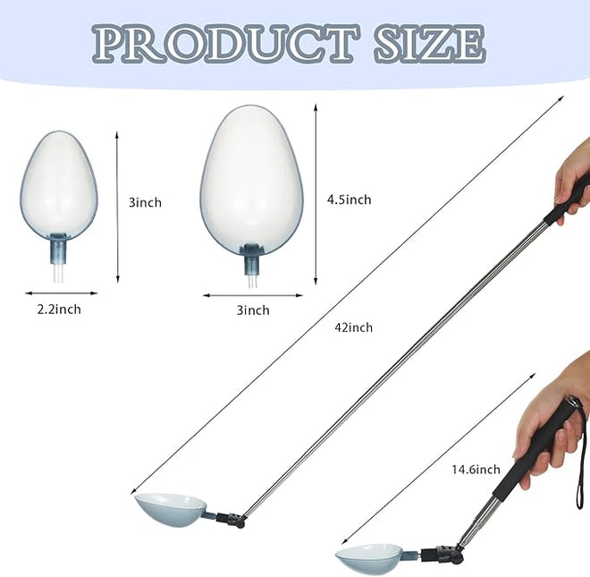 Kanayu 17 Pcs Dog Urine Collector Dog Urine Collection Pack, Include Telescopic Dog Urine Sample Catcher, Urine Sample Cups, Pipettes, Vials and Syringe for Pet Pregnancy Pee Test, Veterinary Supplies