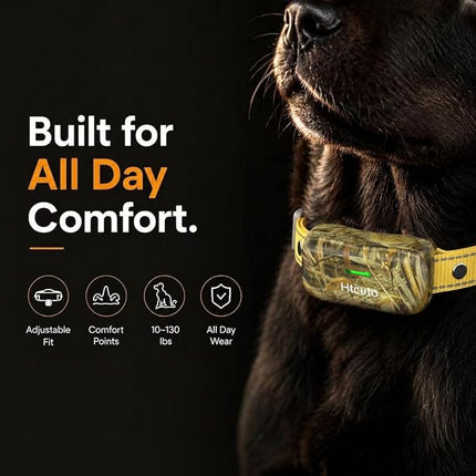 Htcuto 2-in-1 Wireless Dog Fence System for 2 Dogs, Pet Containment System & Dog Training Collar with Remote, Electric Dog Fence 25–3500FT