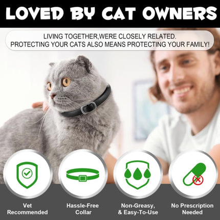 Cat Flea and Tick Collar | Flea & Tick Prevention | Pack of 4