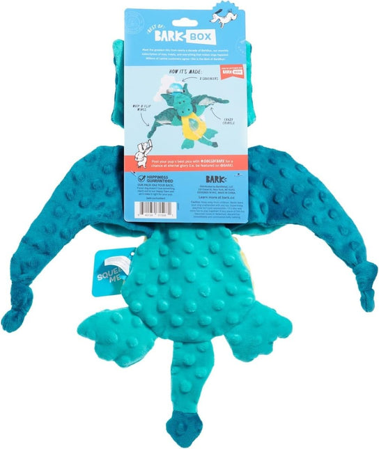 Barkbox Dingbert The Dragon Plush Dog Toy – Squeaky & Crinkly