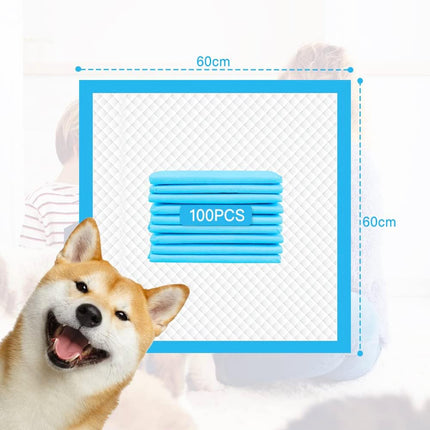 Fandcy Large Dog Pee Pads 200-Count, 60x60cm Thicken Disposable Dog Training Pads,(2pack-200count)