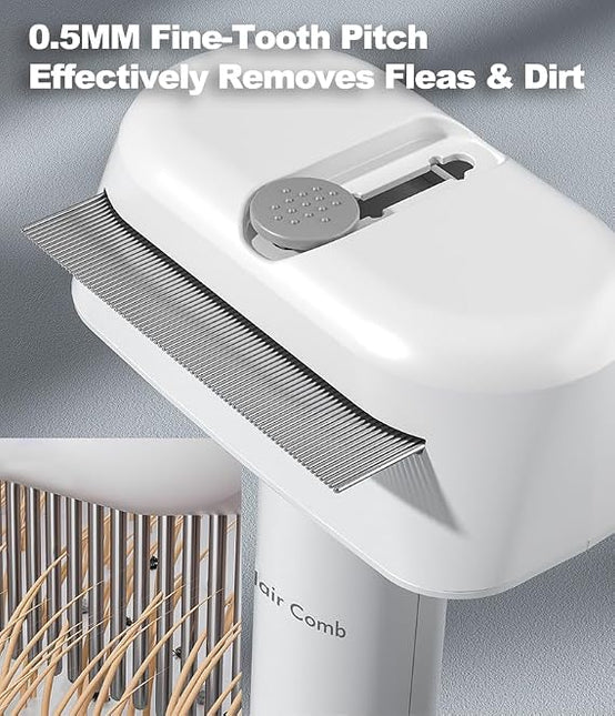 Double-Sided Undercoat Rake for Shedding, Dematting Comb for Cats, Deshedding Dog Brush