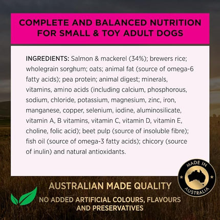 Purina Pro Plan Adult Dry Dog Food Small and Toy Breeds Salmon and Mackerel 2.5kg