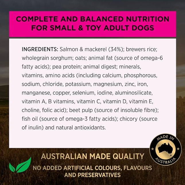 Purina Pro Plan Adult Dry Dog Food Small and Toy Breeds Salmon and Mackerel 2.5kg