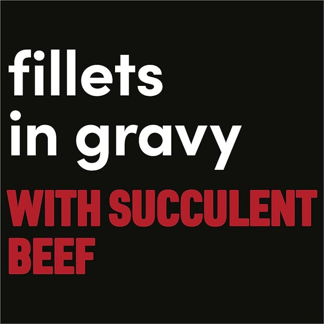 MY DOG Adult Wet Dog Food With Succulent Beef Fillets in Gravy 100g Tray, 36 Pack
