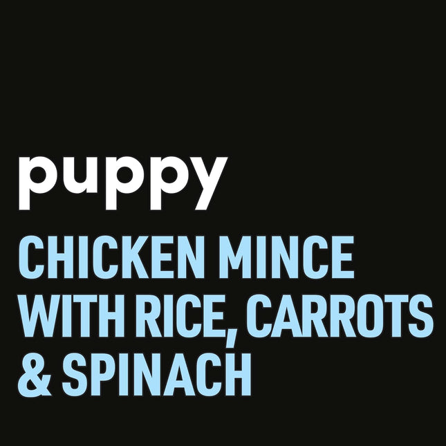 My Dog Puppy Wet Dog Food Chicken Mince with Rice, Carrots & Spinach 100g Tray, 36 Pack