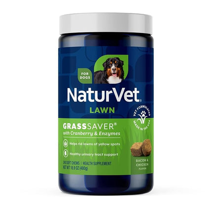 NaturVet GrassSaver Supplement for Dogs - 240 Soft Chews