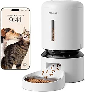 PETLIBRO Automatic Cat Feeder with 1080p HD Camera, AI Motion Detection, Two-Way Audio, and Remote App Control, Granary Smart Camera Pet Feeder