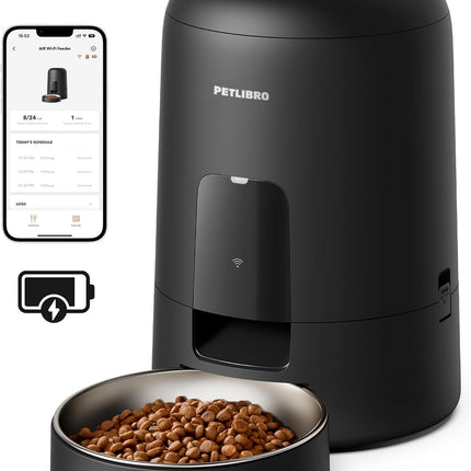 PETLIBRO Cordless Automatic Cat Feeder – Battery Powered, WiFi App Control
