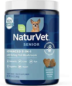 NaturVet Senior Advanced 5-in-1 Support Dog Supplement - 120 Ct