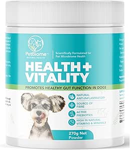 Health + Vitality for Dogs 3 Month Supply Promotes a Healthy Gut microbiome