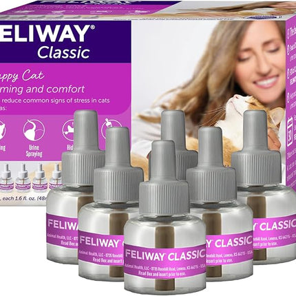 FELIWAY Classic Cat Calming Diffuser Refill - 6 Pack