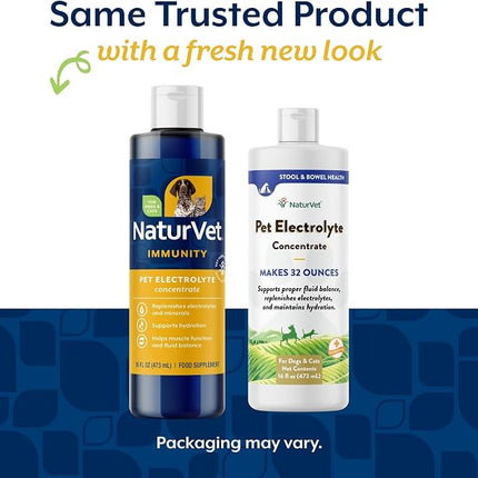 NaturVet Pet Electrolyte Concentrate for Dogs and Cats - 16 oz