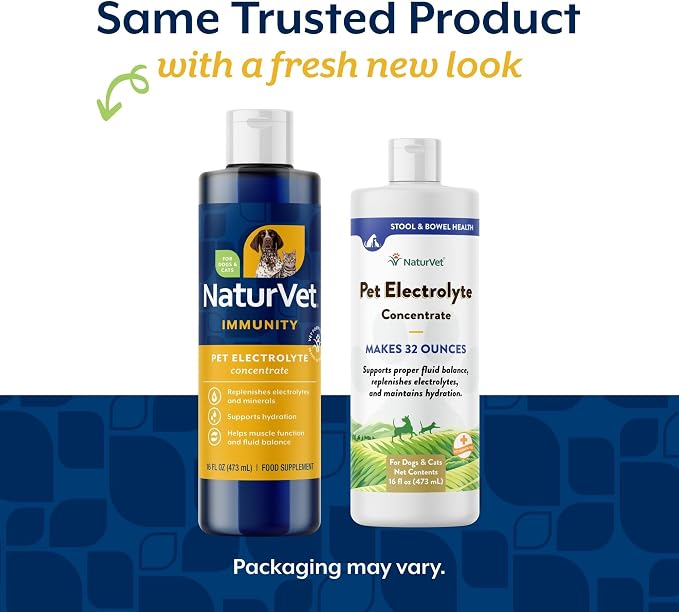 NaturVet Pet Electrolyte Concentrate for Dogs and Cats - 16 oz