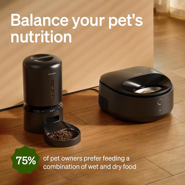 PETLIBRO Automatic Wet Food Cat Feeder, Refrigerated Auto Cat Feeder with Stainless Steel Bowl & Semiconductor Cooling, Fresh Meals for 3 Days, Wi-Fi App-Controlled Pet Food Dispenser, Easy to Clean