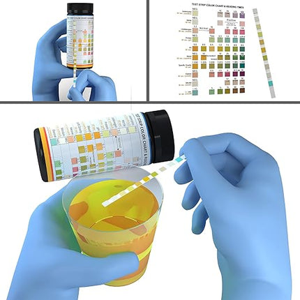 life2O 10-Parameter Cat & Dog Urine Test Strips 60ct, Cat & Dog UTI Test Kit, Diabetes Testing for Diabetic Pets, Urinalysis Reagent Strips: Glucose, Specific Gravity, pH, Ketone, Protein & More.