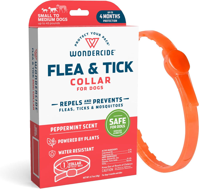 Wondercide Dog Collar - with Natural Essential Oils - 4 Months Protection,SMALL-MEDIUM