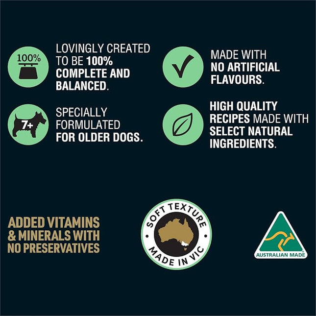 MY DOG Adult 7+ Wet Dog Food Tender Lamb with Rice & Carrots 400g Can, 24 Pack